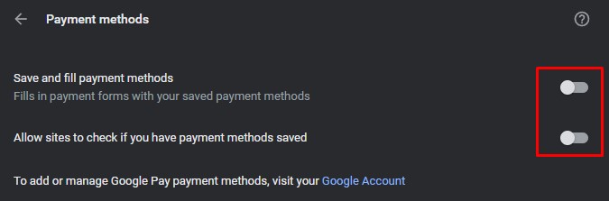 Remove Credit Card Info Chrome Autofill